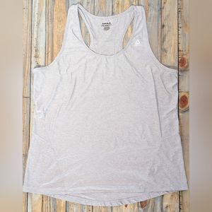 Reebok light heather grey racerback tank top XXL